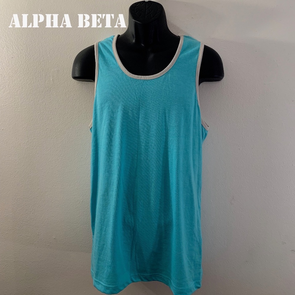 Alpha Beta Tank Top Small 60% Cotton/40% Polyester